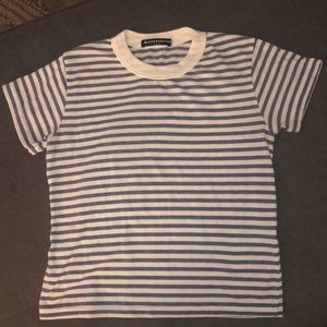 Brandy Melville light blue striped T-shirt